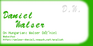 daniel walser business card